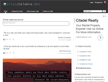 Tablet Screenshot of citatecelebre.net